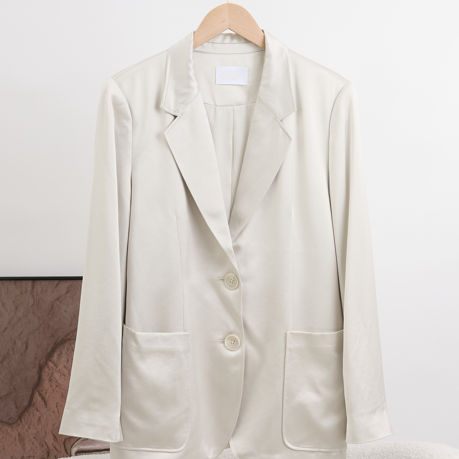 春夏米白色西装外套女商务休闲翻领双扣通勤西服261024,女装/女士精品,西装,淘宝优惠券,粉丝福利购,淘宝优惠卷