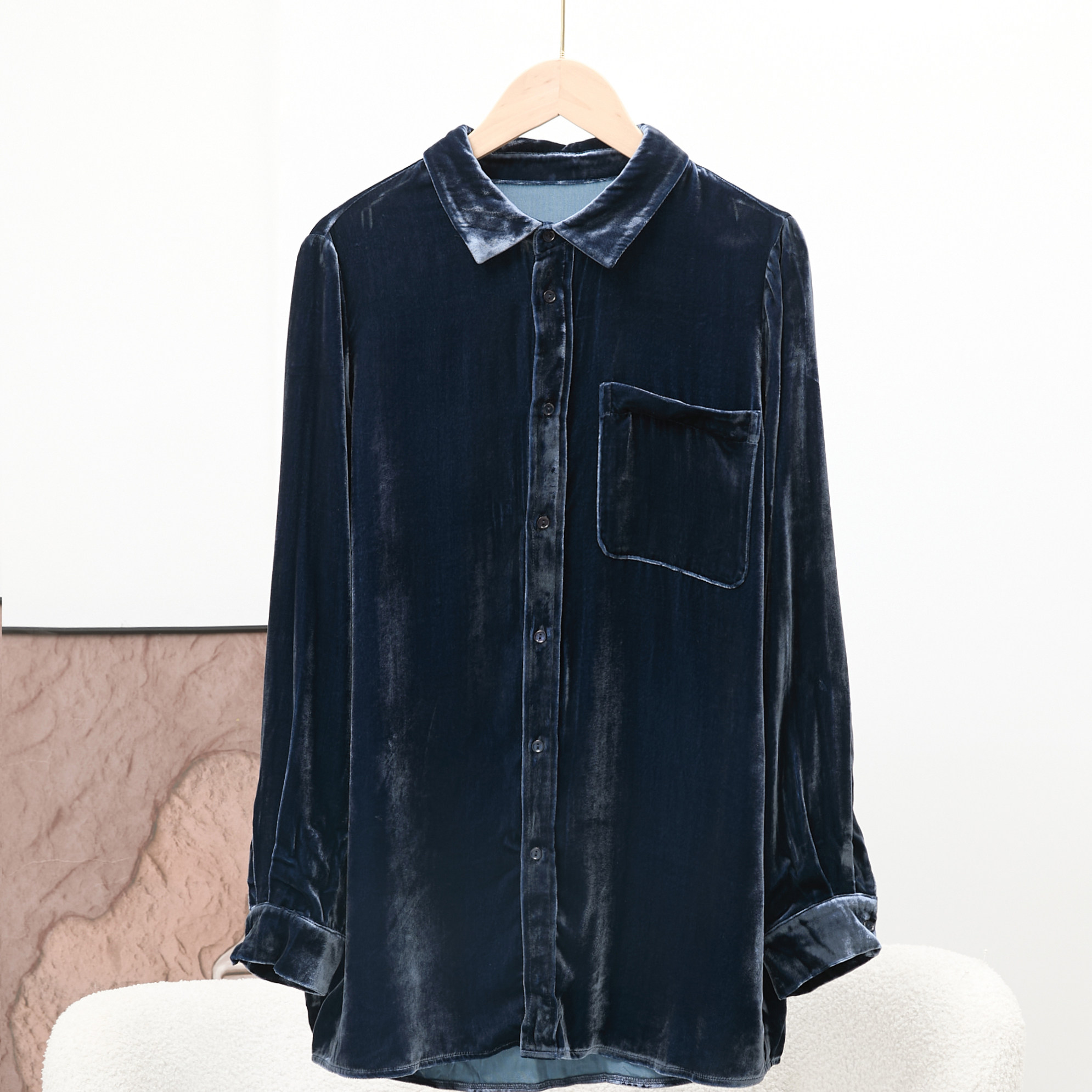 春秋丝绒衬衫女长袖翻领单排扣百搭休闲上衣极简风6081,服饰配件/皮带/帽子/围巾,其他配件,淘宝优惠券,粉丝福利购,淘宝优惠卷