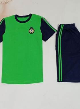 夏季薄款深蓝色两道定制校服裤
