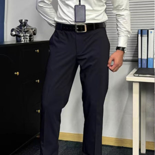 春夏加长男裤 弹力长腿黑色裤 120cm小脚高个子休闲裤 修身 男士 韩版