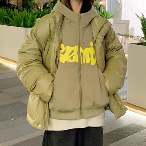 2025新款羽绒服男女同款假两件连帽休闲外套2413A-P258图片