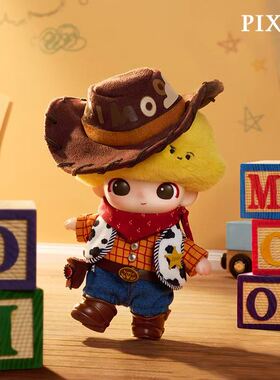 POPMART泡泡玛特DIMOO WORLD × PIXAR联名系列搪胶毛绒挂件盲盒