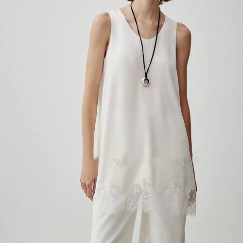 日本百搭穿拼接垂感凉感三醋酸