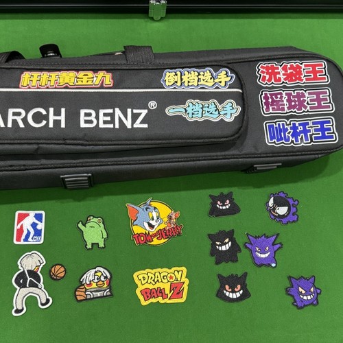 卡通刺绣布贴背胶遮瑕台球杆包杆盒个性恶搞装饰背包贴纸衣服补丁