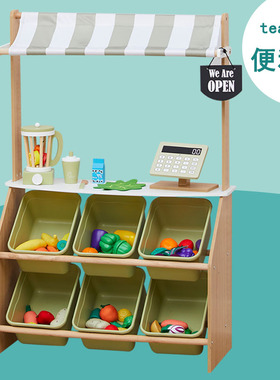 teamson迪生家儿童仿真过家家玩具收银机便利店甜品屋咖啡机面包