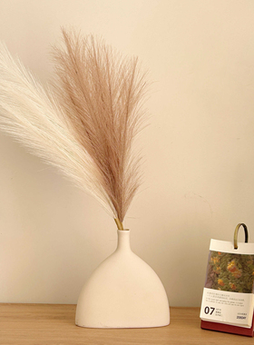 芦苇草仿真花假花客厅摆设高端轻奢餐桌花艺装饰摆件干花软装道具