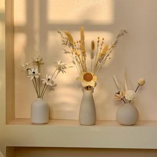 原木风高级干花花束风干天然松果客厅电视柜餐桌玄关家居摆设花瓶