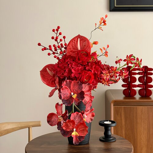 高端仿真花花束摆件新年乔迁装饰