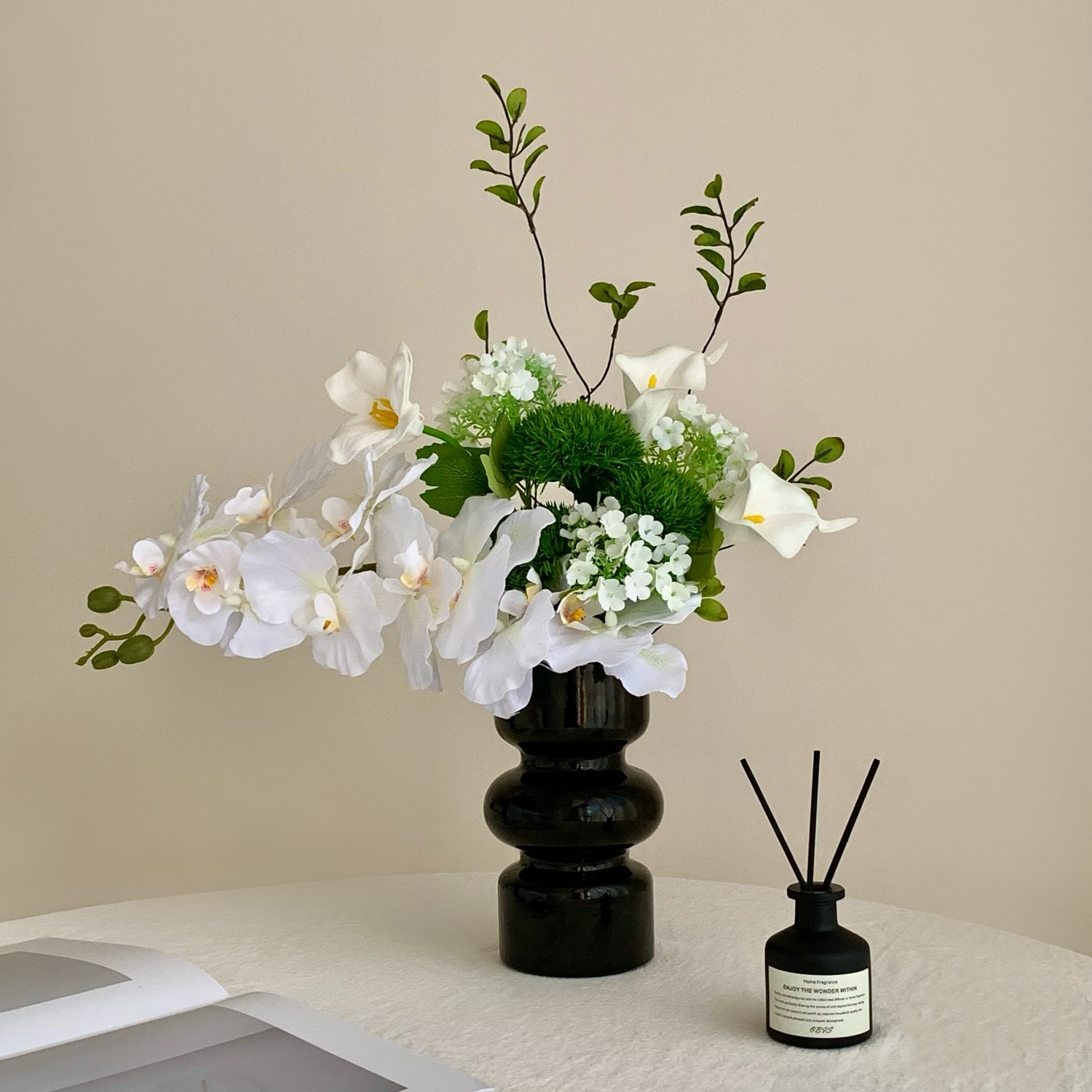 ins风蝴蝶兰仿真花花束