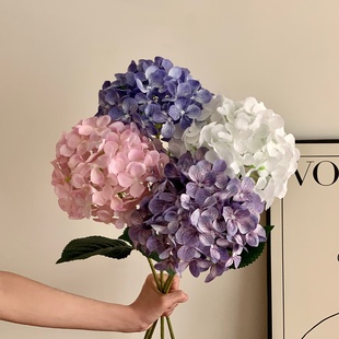 高级感3D打印绣球花餐桌花摆花假花仿真花插花摆设装饰摆件花拍照