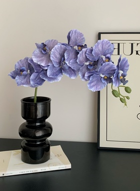 蝴蝶兰仿真花轻奢高端装饰花卉假花摆设客厅卧室高级感软装摆件