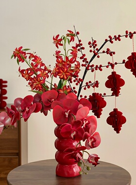 新年仿真花花束乔迁新居装饰品