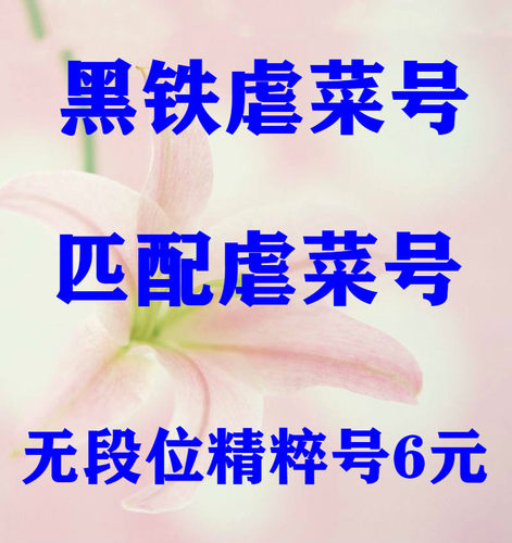 LOL英雄联盟低胜率黑铁4青铜4段位匹配净负连败30级精粹出租账号