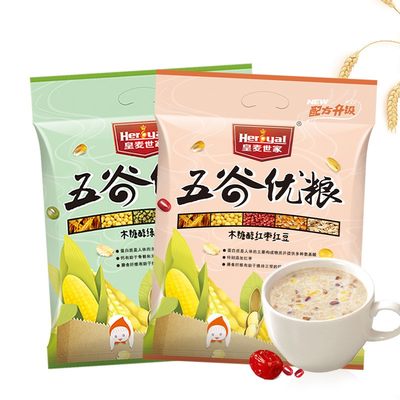 皇麦世家红枣红豆燕麦片谷物早餐