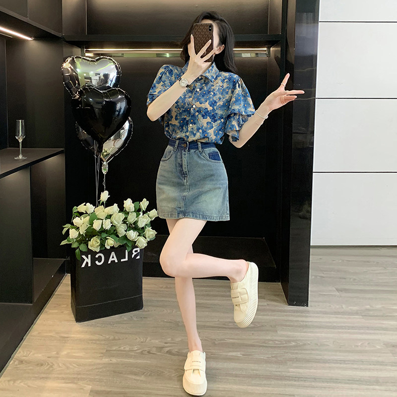 小个子穿搭一整套女夏季时尚洋气