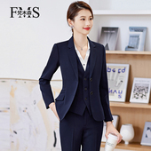 酒店前台正装 梵木森2023春秋新款 外套西服套装 女西装 工作服 职业装