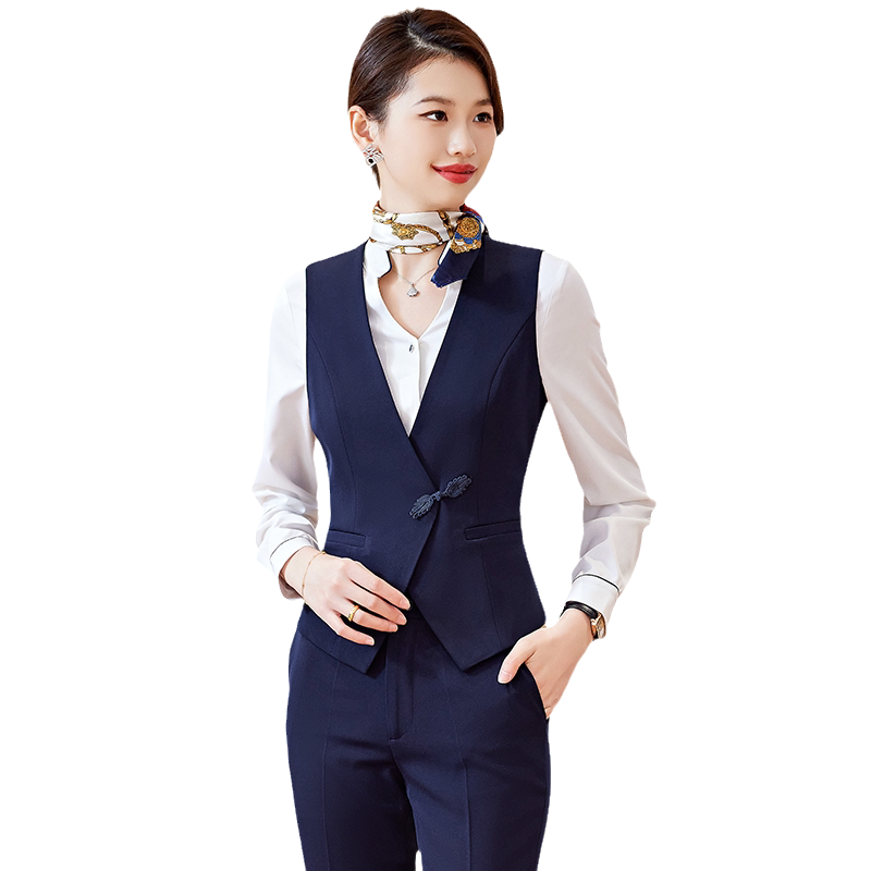 职业装马甲套装马夹工装工作服