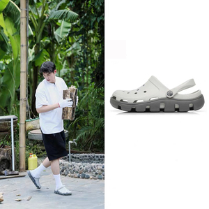 向往的生活同款洞洞鞋男许光汉ins潮凉拖鞋外穿情侣防滑沙滩鞋夏