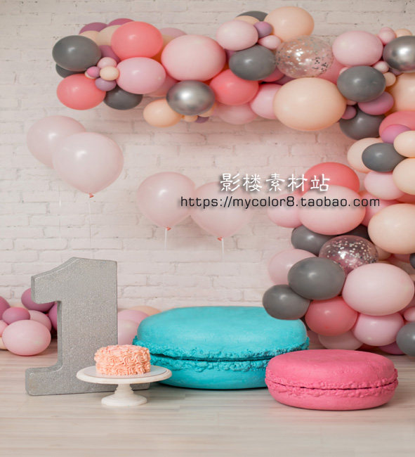 mycolor8 婚纱影楼摄影儿童背景 生日派对气球图片素材大图21-41