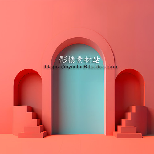 婚纱影楼摄影背景 直播主播 3D高清背景墙壁画素材大图模版24-279