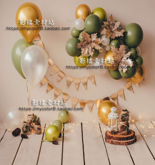 mycolor8 婚纱影楼摄影儿童背景 生日派对气球图片素材大图21-66