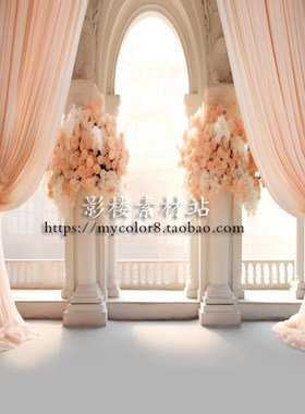 婚纱影楼摄影背景 婚庆婚礼布幔 欧式壁纸壁画高清素材大图24-73