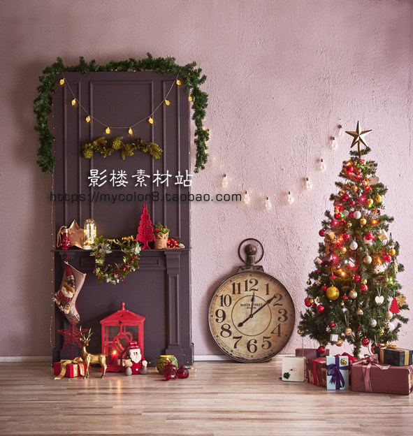 mycolor8婚纱影楼摄影背景 服装室内 圣诞儿童欧式素材大图20-566