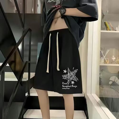 青少年运动短裤夏季潮流百搭大码男学生直筒裤薄款宽松休闲五分裤