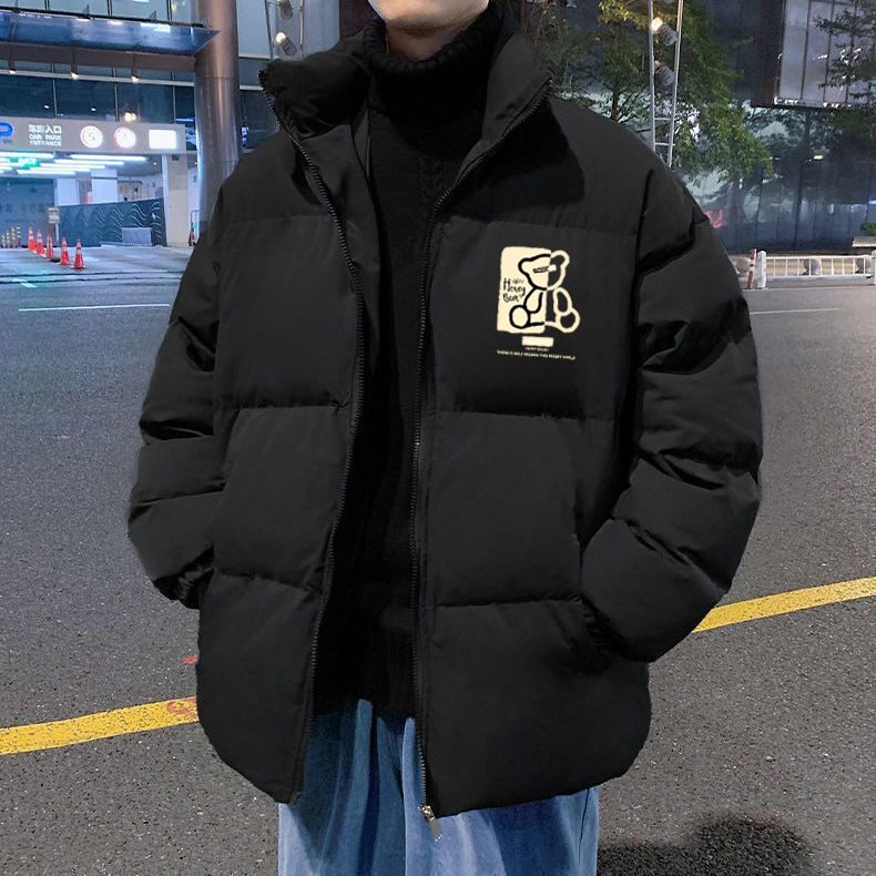 棉衣男士外套冬季2025新款潮牌港风加厚冬装棉袄连帽学生羽绒棉服