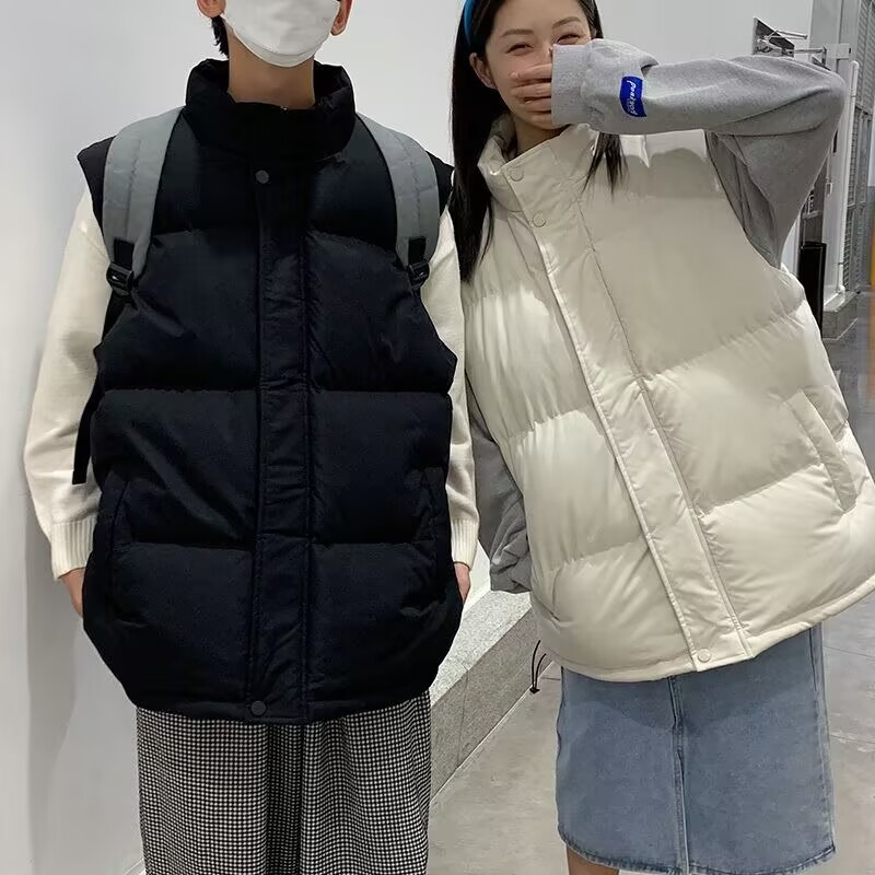 棉衣马甲男女款2025新款秋冬季立领坎肩保暖背心外套情侣加厚棉服