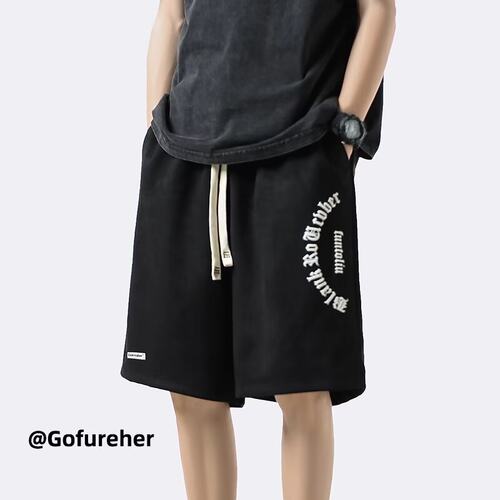 美式ins百搭休闲短裤男生夏季新款宽松大码篮球运动五分裤大裤衩