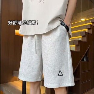 印花款 潮牌篮球裤 花灰色运动短裤 夏季 子宽松休闲五分卫裤 男款