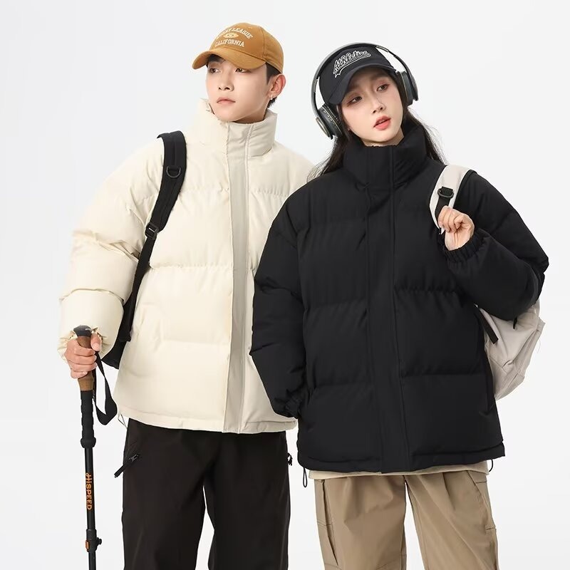中性风棉衣棉服2025秋冬新款男女日系面包服宽松百搭立领外套潮