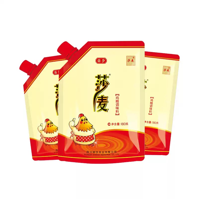 四川正宗莎麦鸡精454g国莎正品米线面馆带嘴鸡精火锅调味料100g