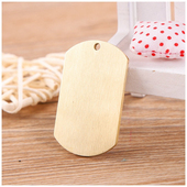 厂家直销金属不锈钢刻字铜圆形军牌长条形吊牌异形挂件定制