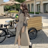 【】新款2C200-2515-P175-K258拼皮撞色风衣，女装风衣，2C200