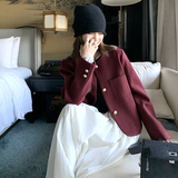 【】安哥拉红小金扣百搭外套2C200-8836-P145-K208，女装短外套，2C200