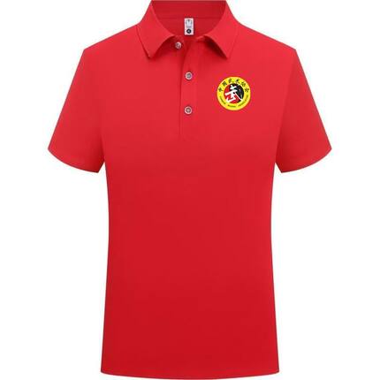 中国武术协会裁判学校服练功服教练员工作服polo衫翻领T恤短袖ins
