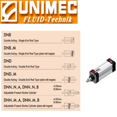 UNIMEC隆运气缸DNN DND DNB40M400 50N63M80N100N125M450N75M125