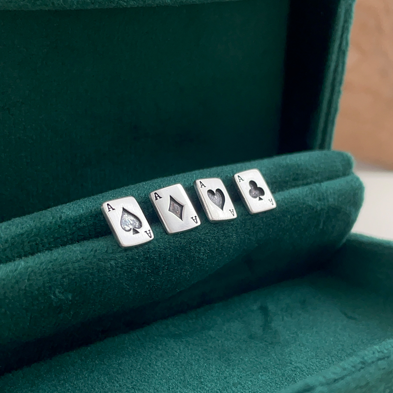 纯银简约男女小众耳钉包邮