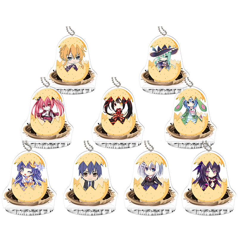 q版约会大作战Ⅲ3四糸乃五河士道鸢一折纸周边亚克力钥匙扣小挂件