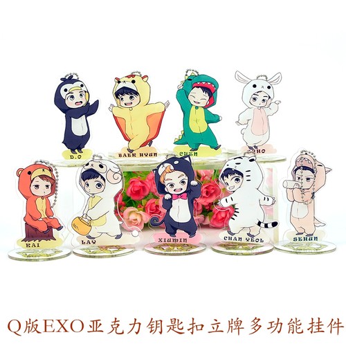 Q版EXO朴灿烈张艺兴边伯贤金钟大吴世勋明星周边无缝内印立牌 - 封面