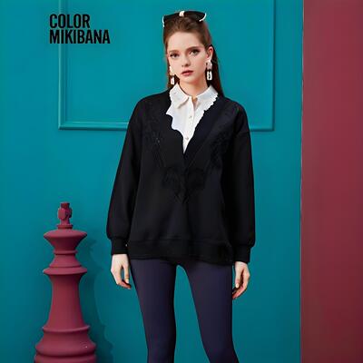【直播专享】MIKIBANA假两件衬衫M34WY1802