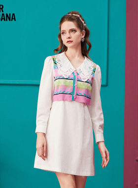 MIKIBANA米可芭娜甜酷千金秋季23年新款连衣裙Y33OD9166