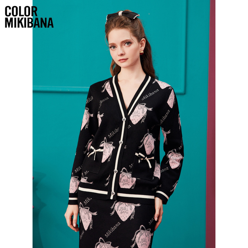 小香风针织开衫MIKIBANA
