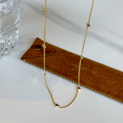 Berber好质感爱心点缀素链