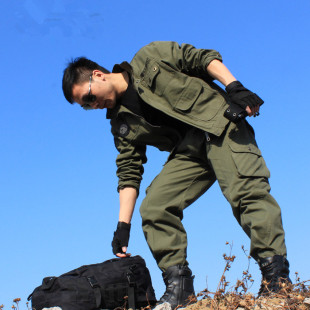 工作服套装 劳保服工装 制服电焊牛仔春秋加厚 纯棉 电工汽修长袖 男士