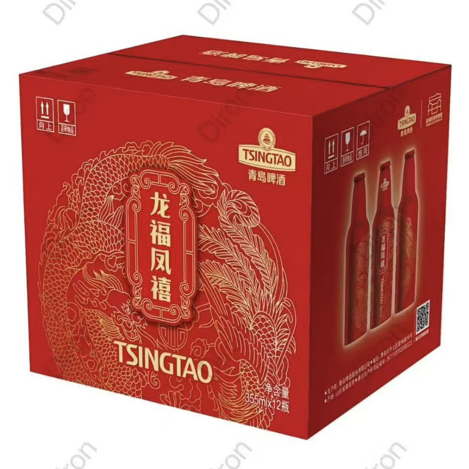 青岛啤酒龙福凤禧铝瓶355mlX2/12瓶一厂高端铝瓶青岛直发新品上市