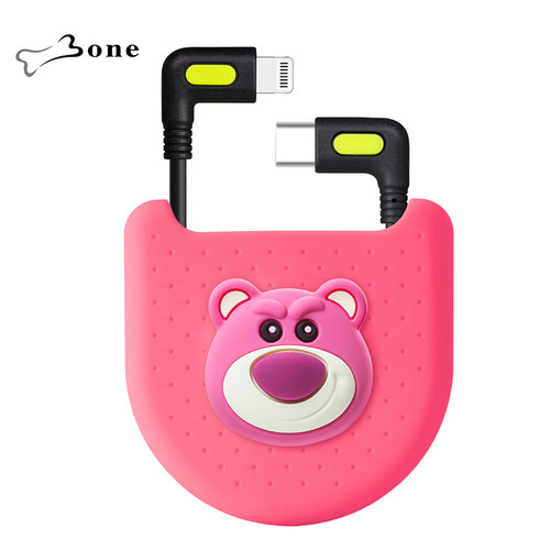 Bone弯头快充数据线玩游戏冲电线