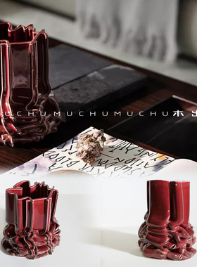 软装家居摆件陶瓷装饰中式不规则